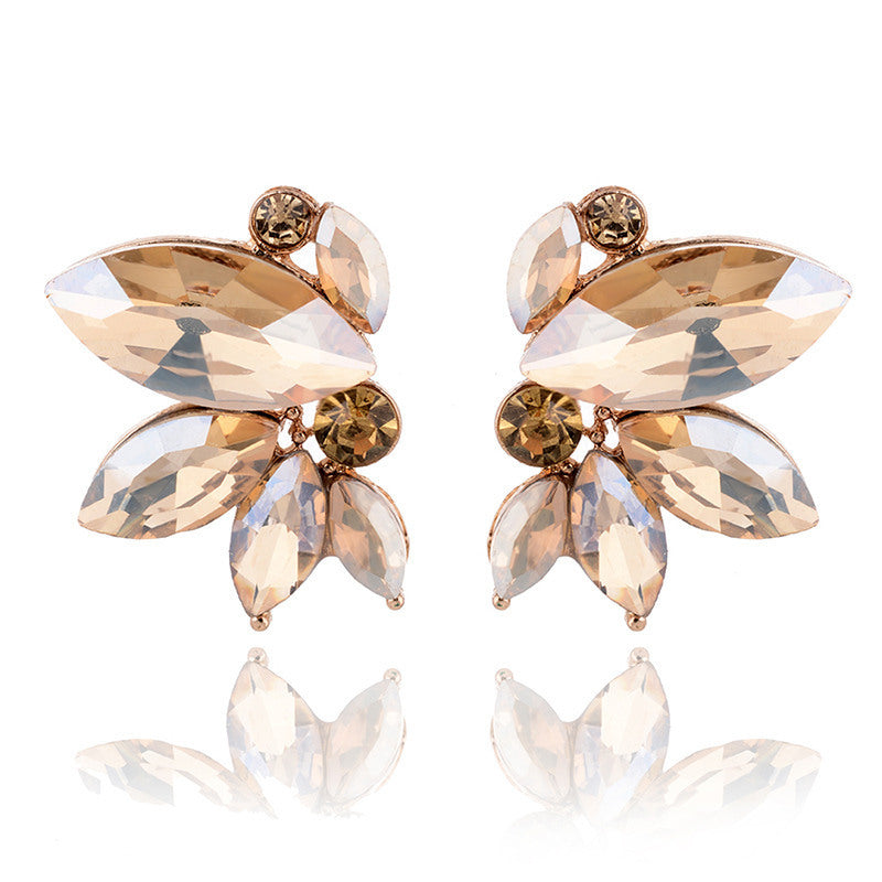 UNI-11626 - Champagne Diamond Butterfly - Earring