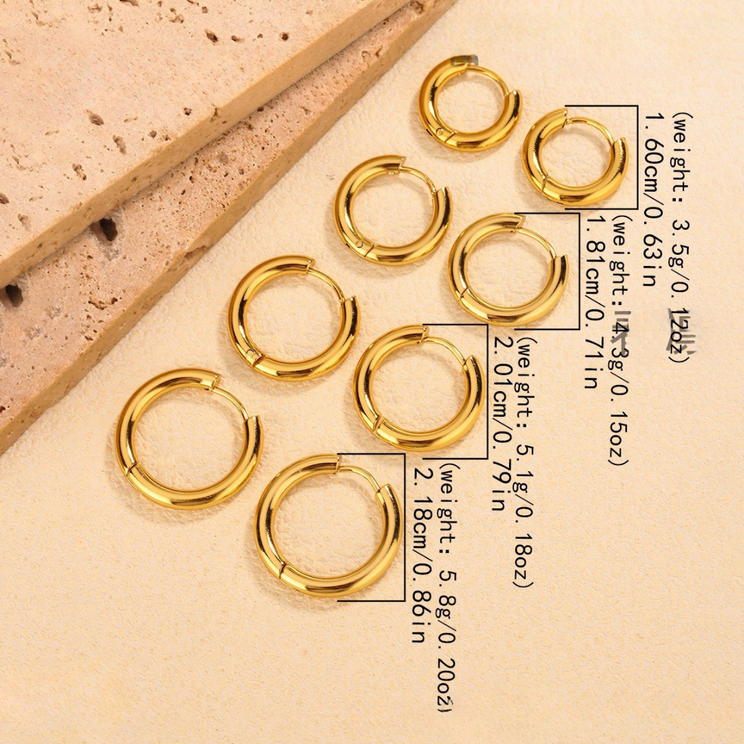 Classy Hoops - Earrings - B-90152