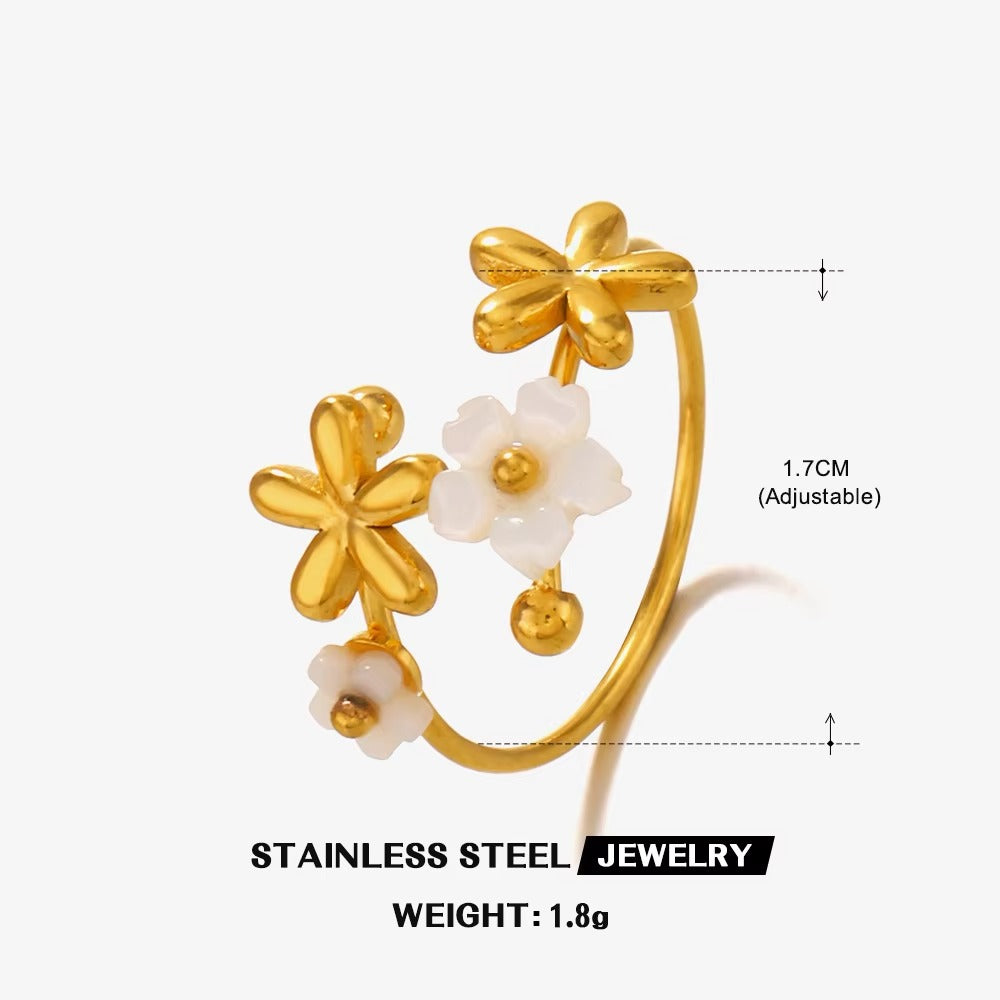 Daisy Flower - Ring - B-90247