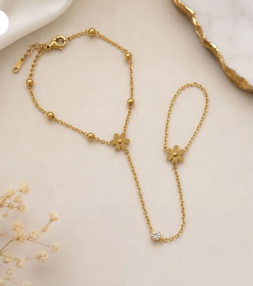 Floral Hand Chain - B-323