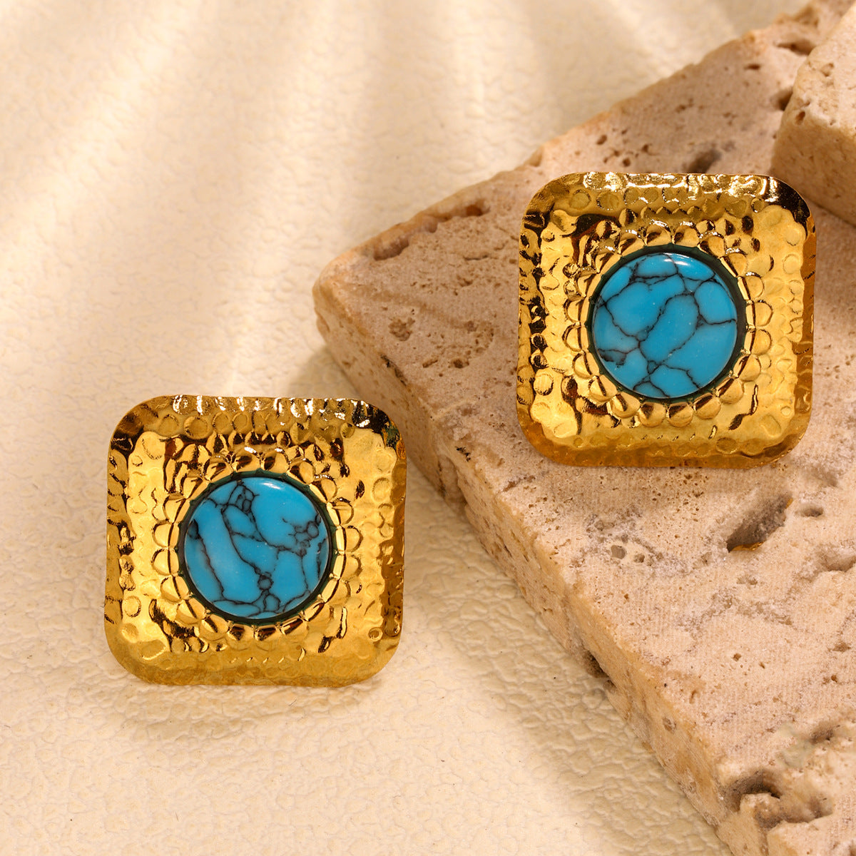 Regal - Blue Ear Studs - B-90122