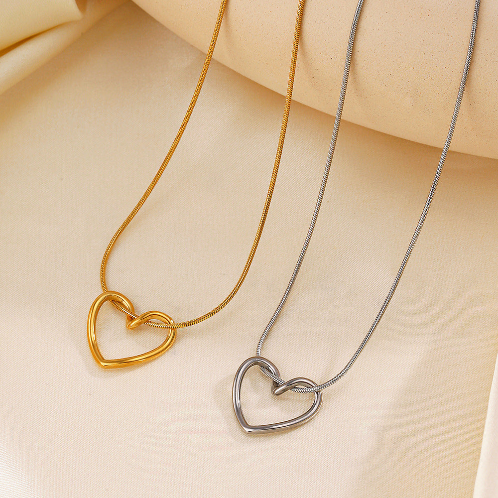 Halo Heart - Necklace - B-90234