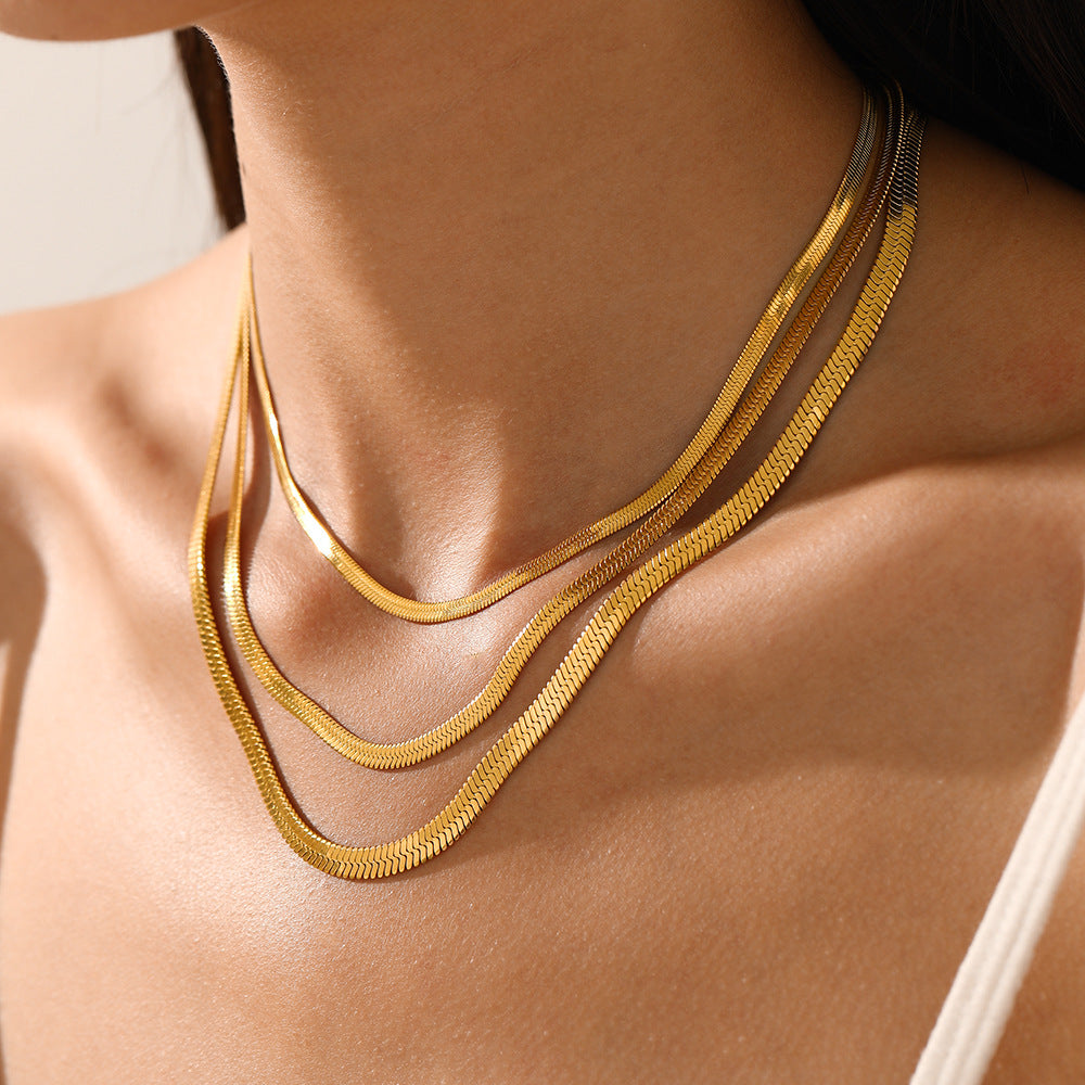 Herringbone Chain - Necklace - B-90230