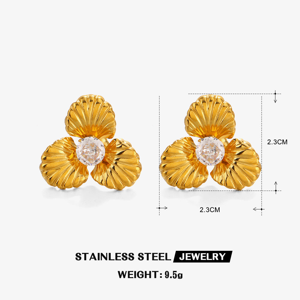 Zinnia - Ear Studs - B-90259