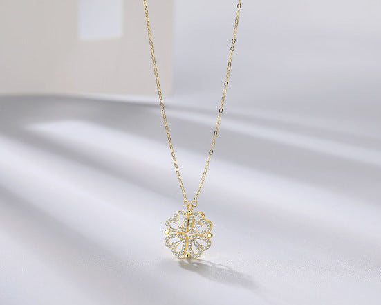 Golden Clover - Necklace - B-90025
