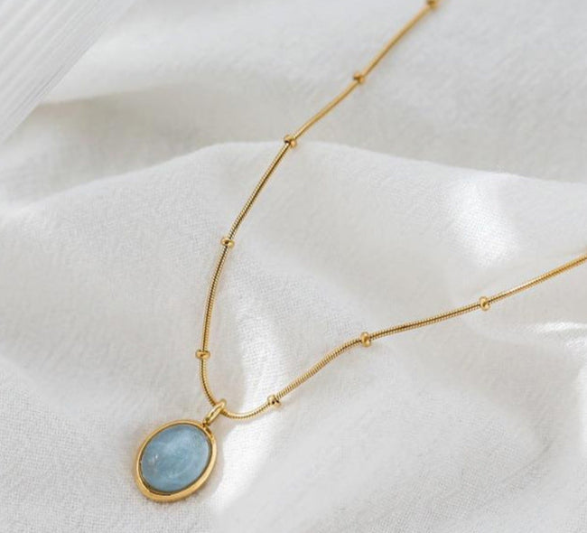 Aqua - Necklace - B-90026