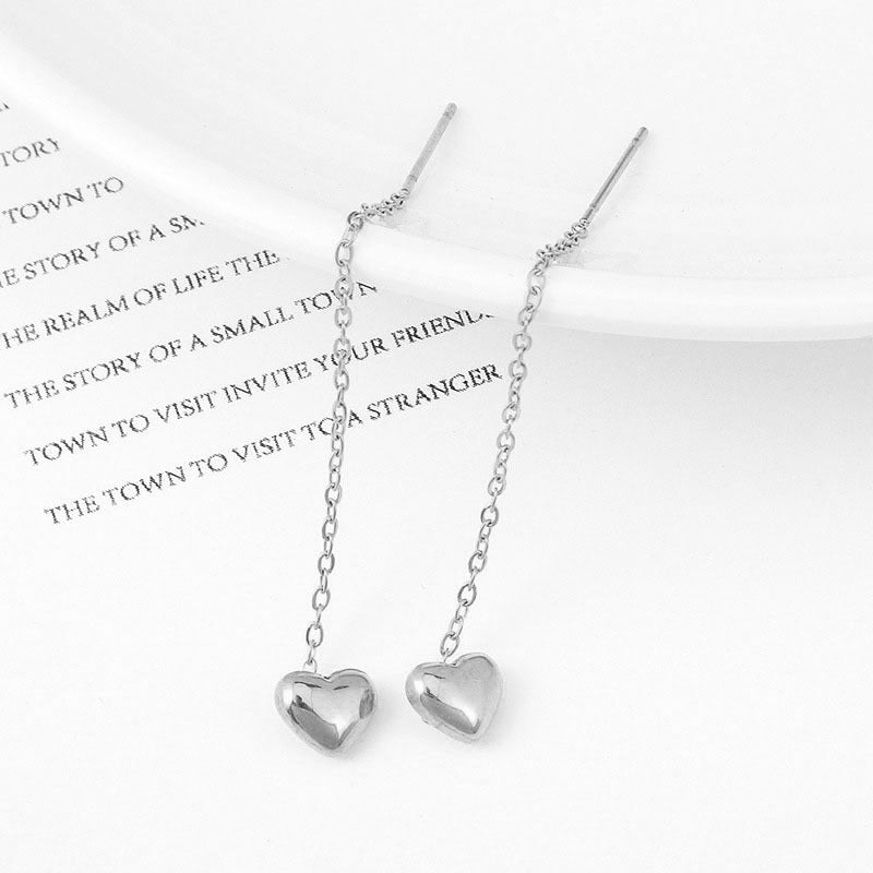 Amour - Silver Earrings - B-90036