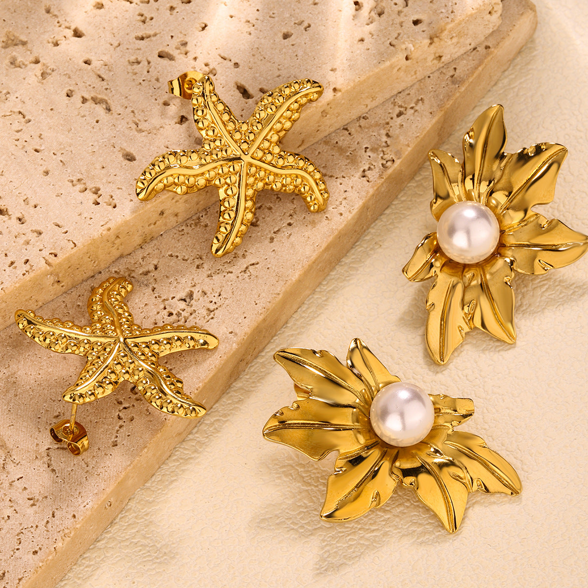 Starfish - Ear Studs - B-90148