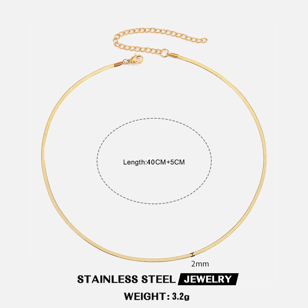 Herringbone Chain - Necklace - B-90230