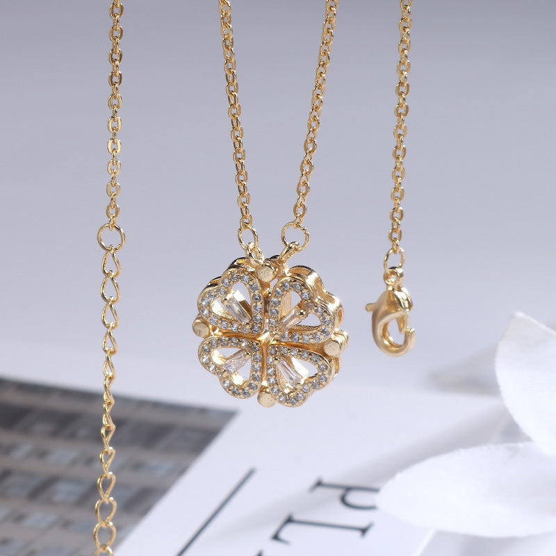 Golden Clover - Necklace - B-90025