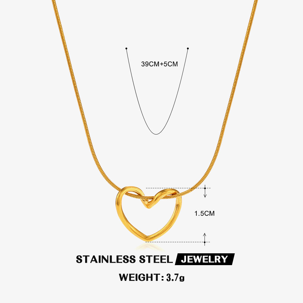 Halo Heart - Necklace - B-90234