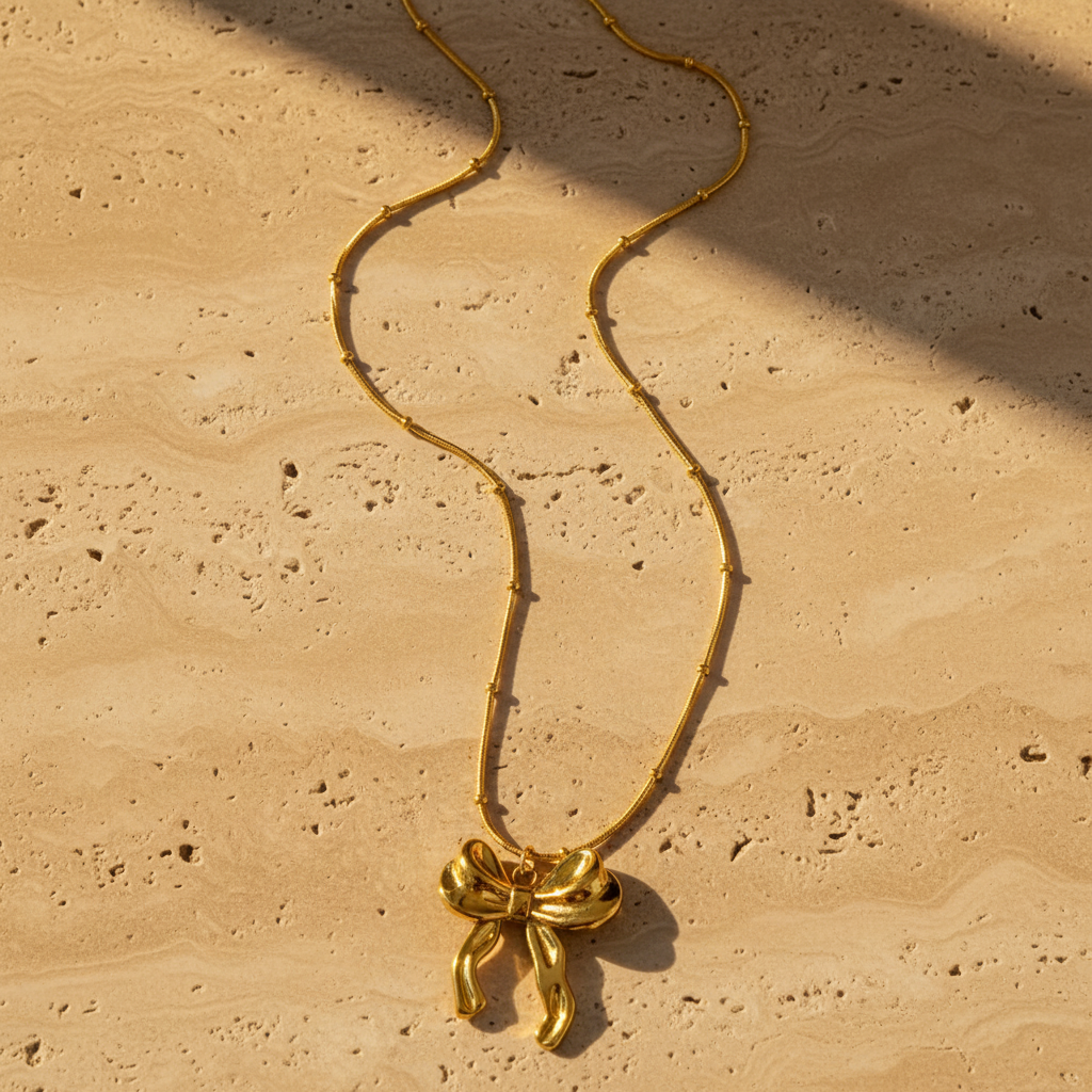 Coquette Bows - Necklace - B-236