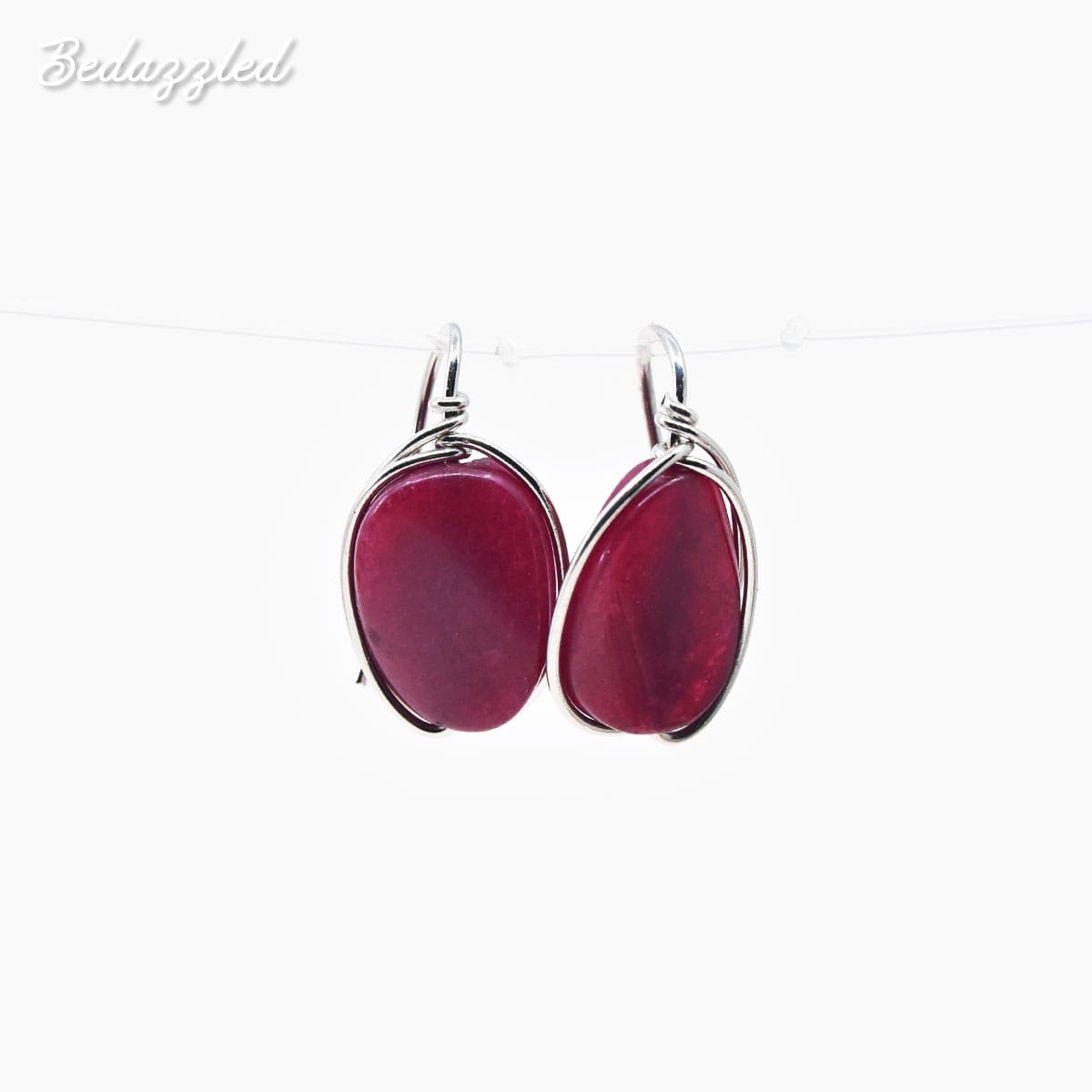 Burgundy - Earrings