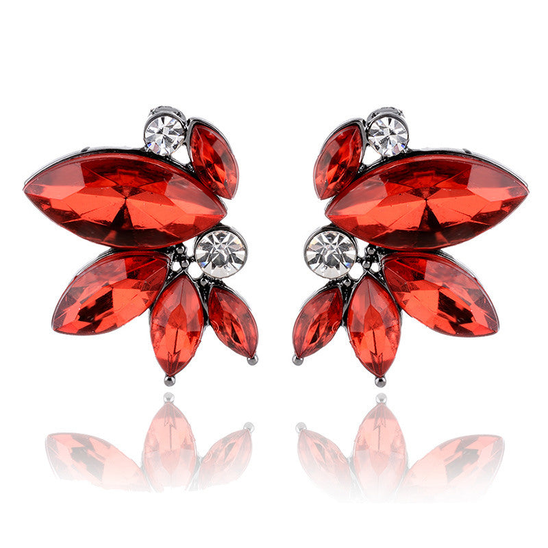 UNI-11616 - Red Diamond Butterfly - Earring