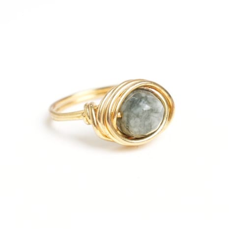 Silver Agate- Ring