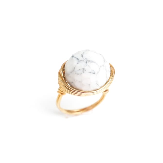 White Agate - Ring