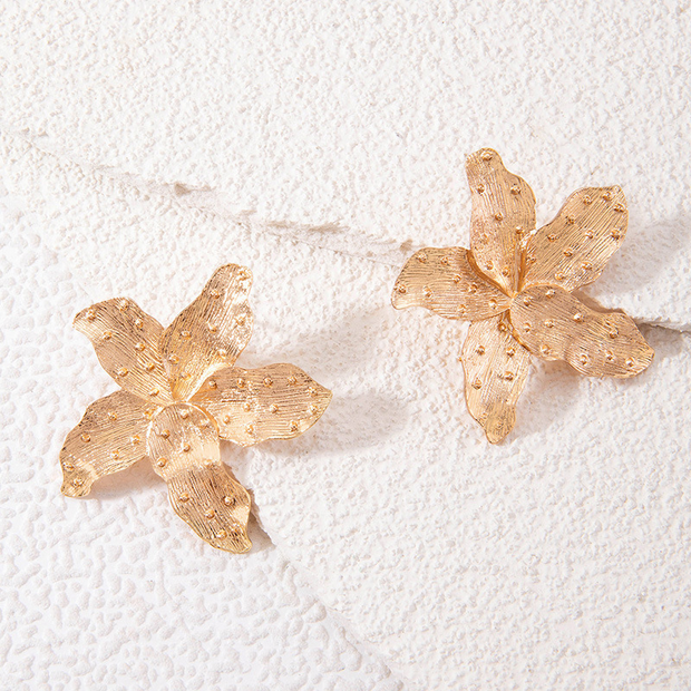 UNI-10144-4 - Star Fish Gold - Earring