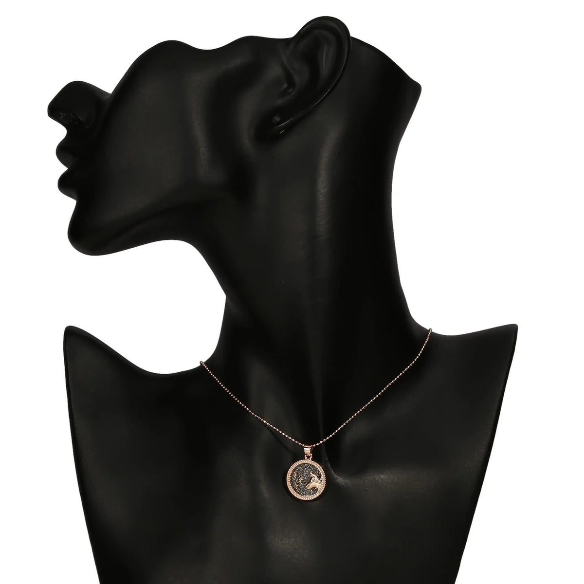 Silver Zodiac Sign Rose Gold - Necklace