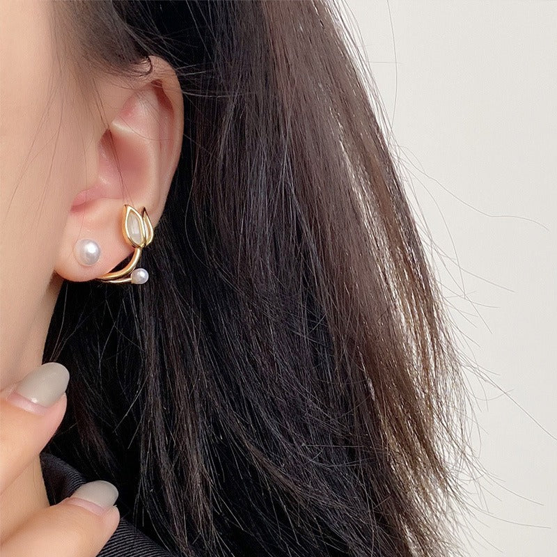 Pearl Rosebud - Ear Studs