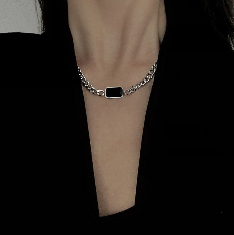 Black Stone Silver - Necklace