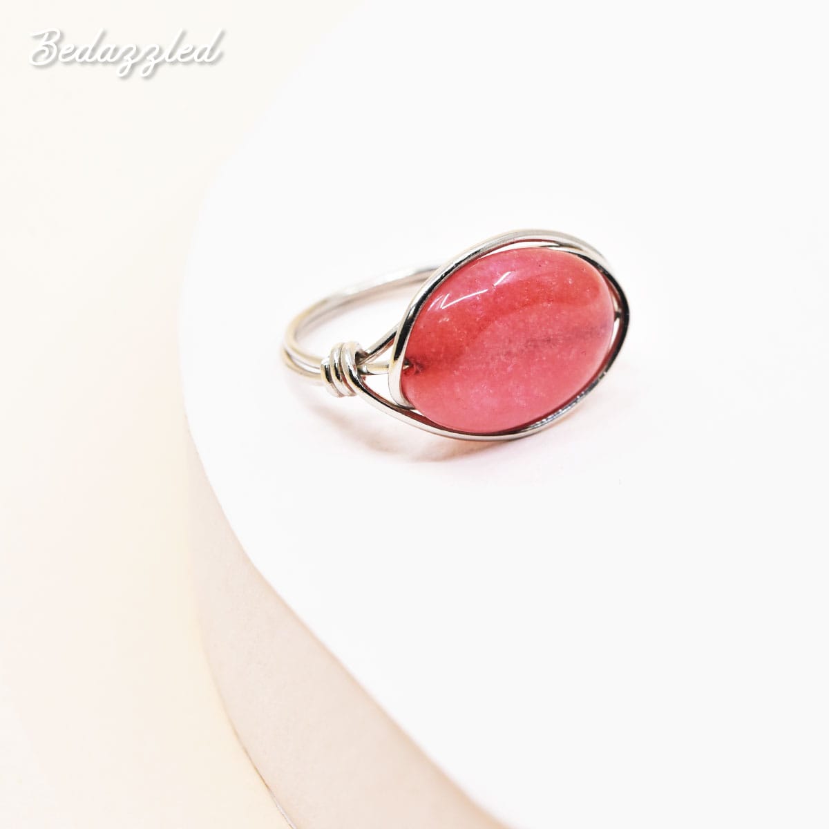 Peach Oval - Ring
