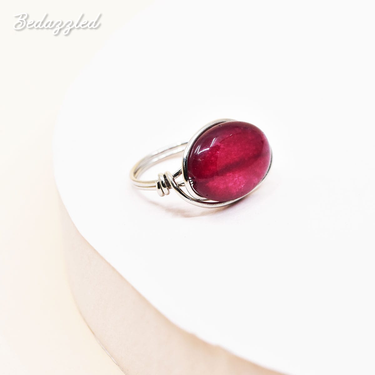 Wine Oval - Ring